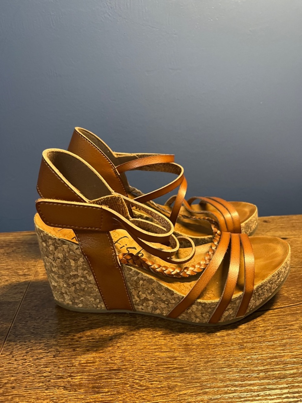 Blowfish Malibu Cork Wedge Heel Sandal